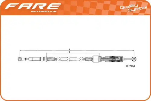 въжен механизъм, ръчна трансмисия FARE SA 29583