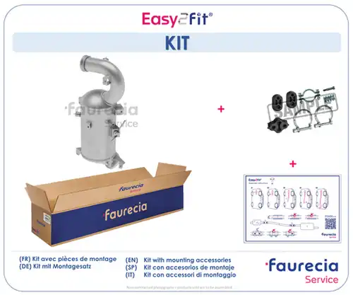 филтър за сажди/твърди частици, изпускателна система Faurecia FS01026F