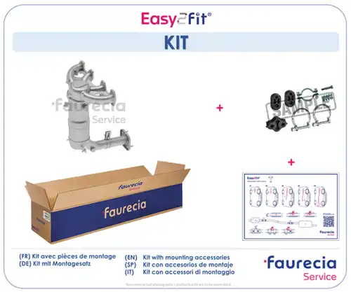 Коляно, катализатор Faurecia FS25391K