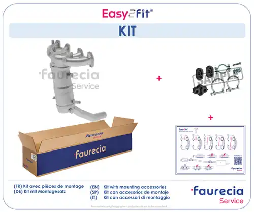 Коляно, катализатор Faurecia FS25661K