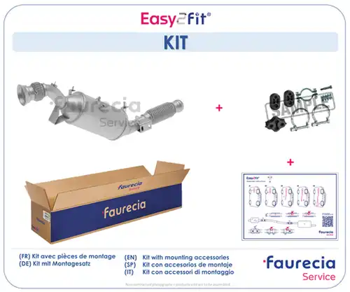 филтър за сажди/твърди частици, изпускателна система Faurecia FS50398F