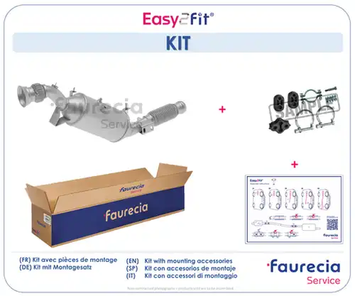 филтър за сажди/твърди частици, изпускателна система Faurecia FS50398S