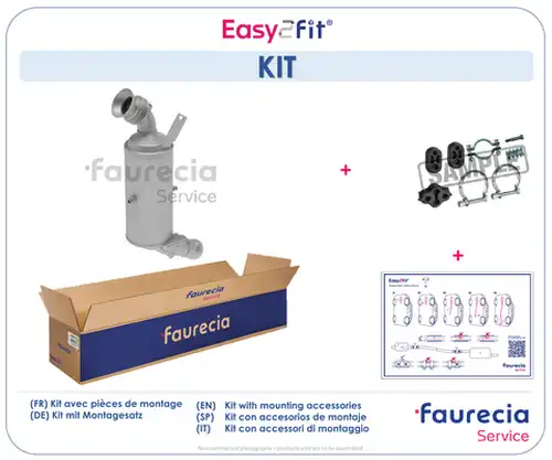 филтър за сажди/твърди частици, изпускателна система Faurecia FS50419F