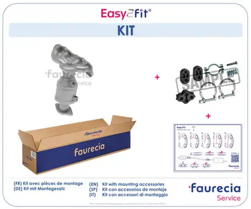 Коляно, катализатор Faurecia FS70544K