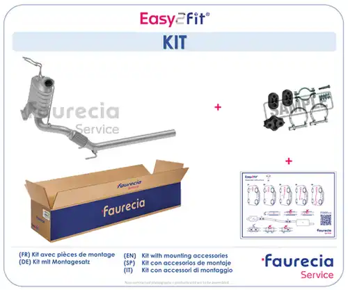 филтър за сажди/твърди частици, изпускателна система Faurecia FS80749F