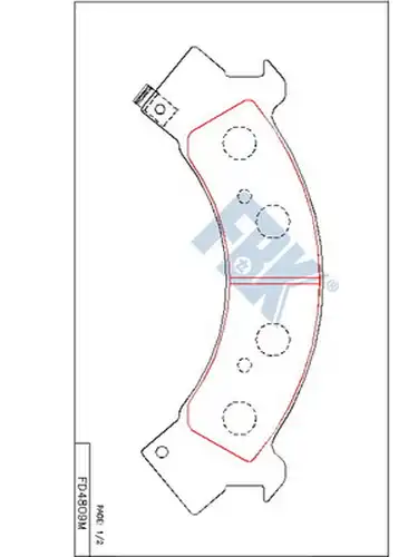 накладки FBK FD4809M