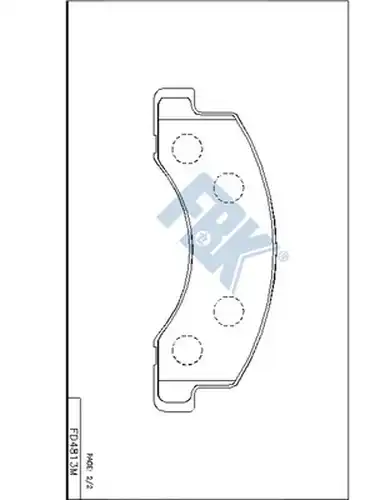 накладки FBK FD4813M