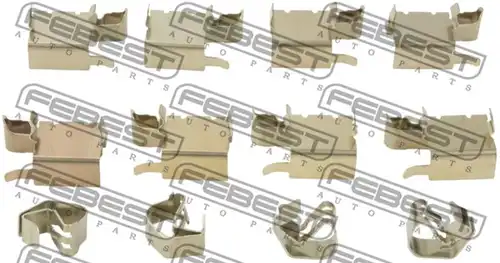 комплект принадлежности, дискови накладки FEBEST 0103-NRE180F