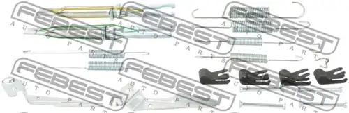 комплект принадлежности, челюсти за ръчна спирачка FEBEST 0104-GUN125R-KIT