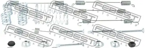 комплект принадлежности, челюсти за ръчна спирачка FEBEST 0204-D10R-KIT