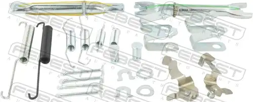 комплект принадлежности, челюсти за ръчна спирачка FEBEST 0304-CIVR-KIT