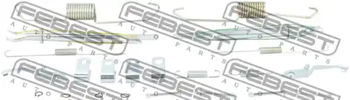 комплект принадлежности, челюсти за ръчна спирачка FEBEST 0404-KB4-KIT