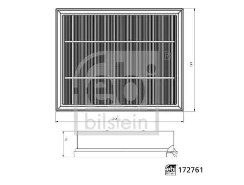 въздушен филтър FEBI BILSTEIN 172761