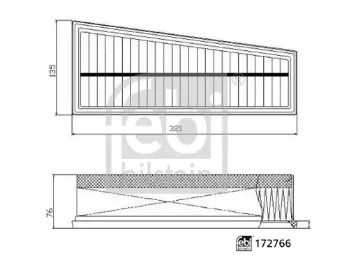 въздушен филтър FEBI BILSTEIN 172766