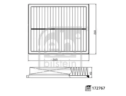 въздушен филтър FEBI BILSTEIN 172767