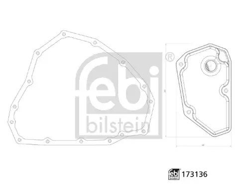 комплект хидравличен филтър, автоматична предавателна кутия FEBI BILSTEIN 173136