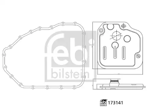 комплект хидравличен филтър, автоматична предавателна кутия FEBI BILSTEIN 173141