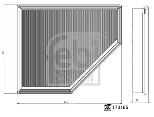 въздушен филтър FEBI BILSTEIN 173185