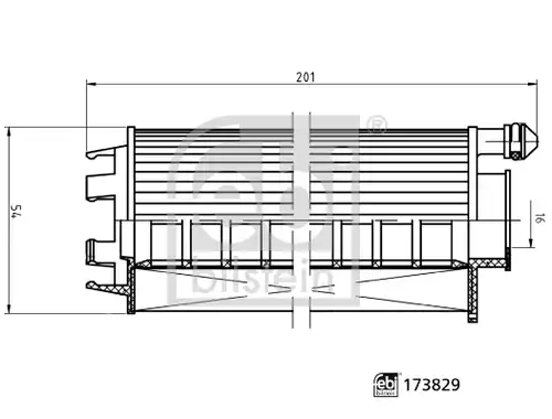 маслен филтър FEBI BILSTEIN 173829