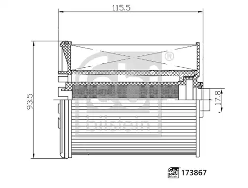 горивен филтър FEBI BILSTEIN 173867