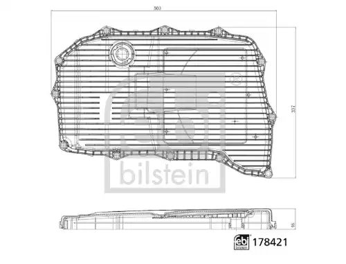 хидравличен филтър, автоматична предавателна кутия FEBI BILSTEIN 178421