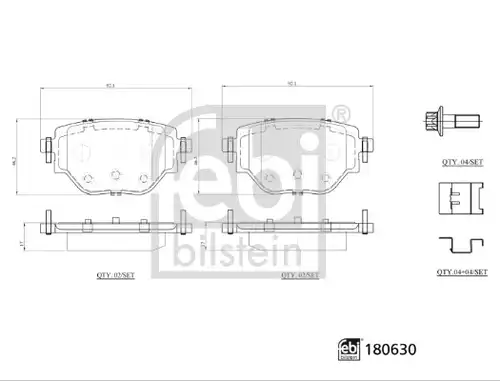 накладки FEBI BILSTEIN 180630