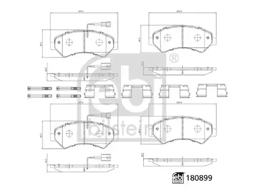 накладки FEBI BILSTEIN 180899