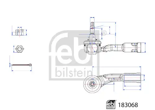 накрайник на напречна кормилна щанга FEBI BILSTEIN 183068