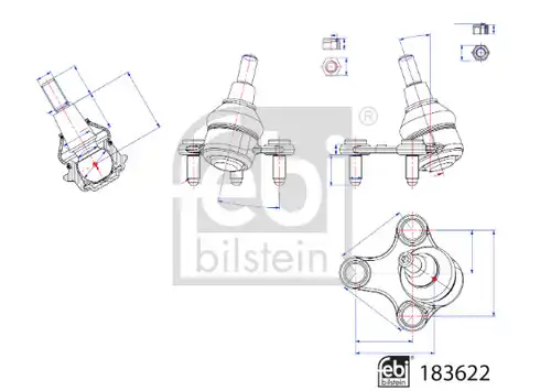 Шарнири FEBI BILSTEIN 183622