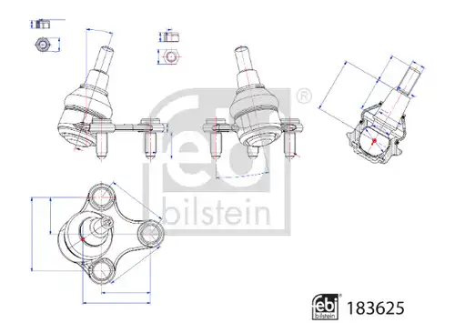 Шарнири FEBI BILSTEIN 183625