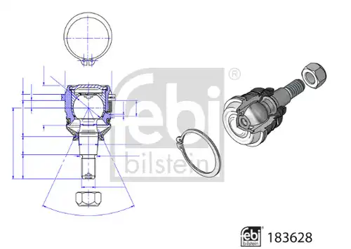 Шарнири FEBI BILSTEIN 183628