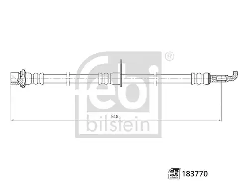 спирачен маркуч FEBI BILSTEIN 183770