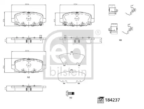 накладки FEBI BILSTEIN 184237