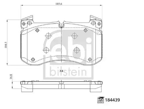 накладки FEBI BILSTEIN 184439