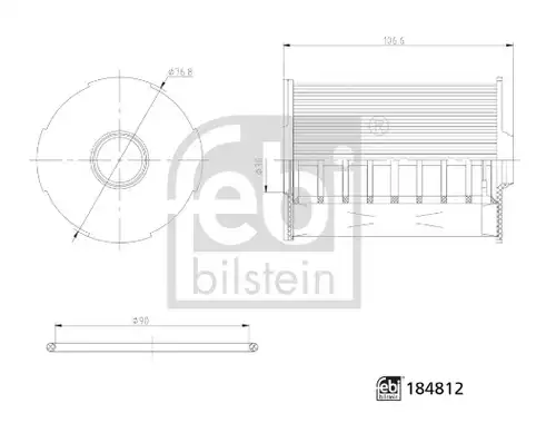 маслен филтър FEBI BILSTEIN 184812