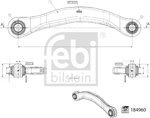 носач FEBI BILSTEIN 184960