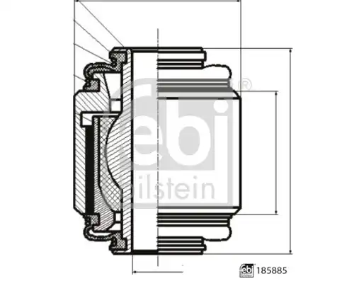 тампон за носач FEBI BILSTEIN 185885