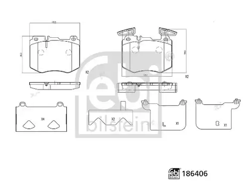 накладки FEBI BILSTEIN 186406