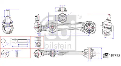 носач FEBI BILSTEIN 187795