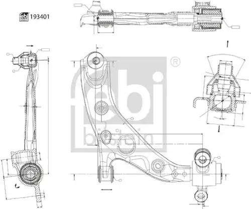 носач FEBI BILSTEIN 193401