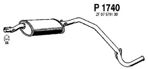 крайно гърне FENNO P1740