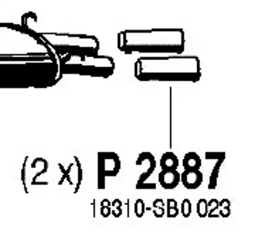 изпускателна тръба FENNO P2887