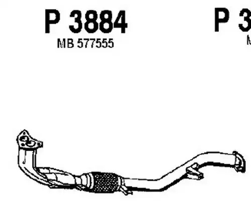 изпускателна тръба FENNO P3884