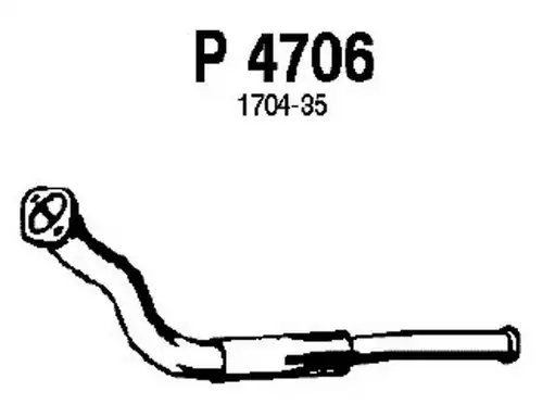 изпускателна тръба FENNO P4706