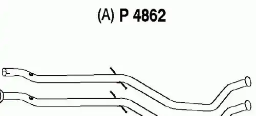 изпускателна тръба FENNO P4862