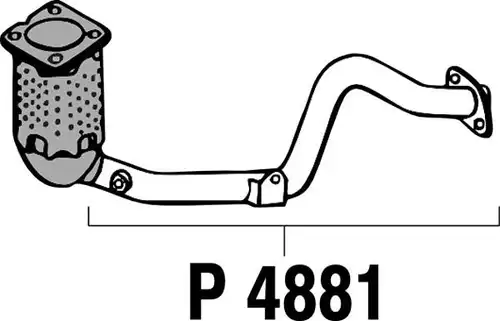 изпускателна тръба FENNO P4881