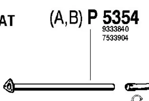 изпускателна тръба FENNO P5354