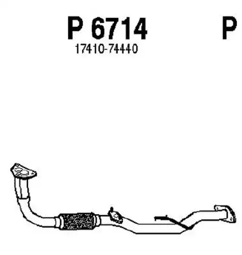 изпускателна тръба FENNO P6714