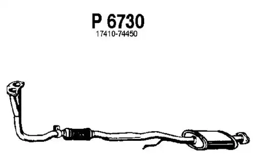 изпускателна тръба FENNO P6730