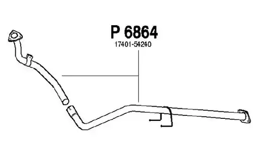 изпускателна тръба FENNO P6864